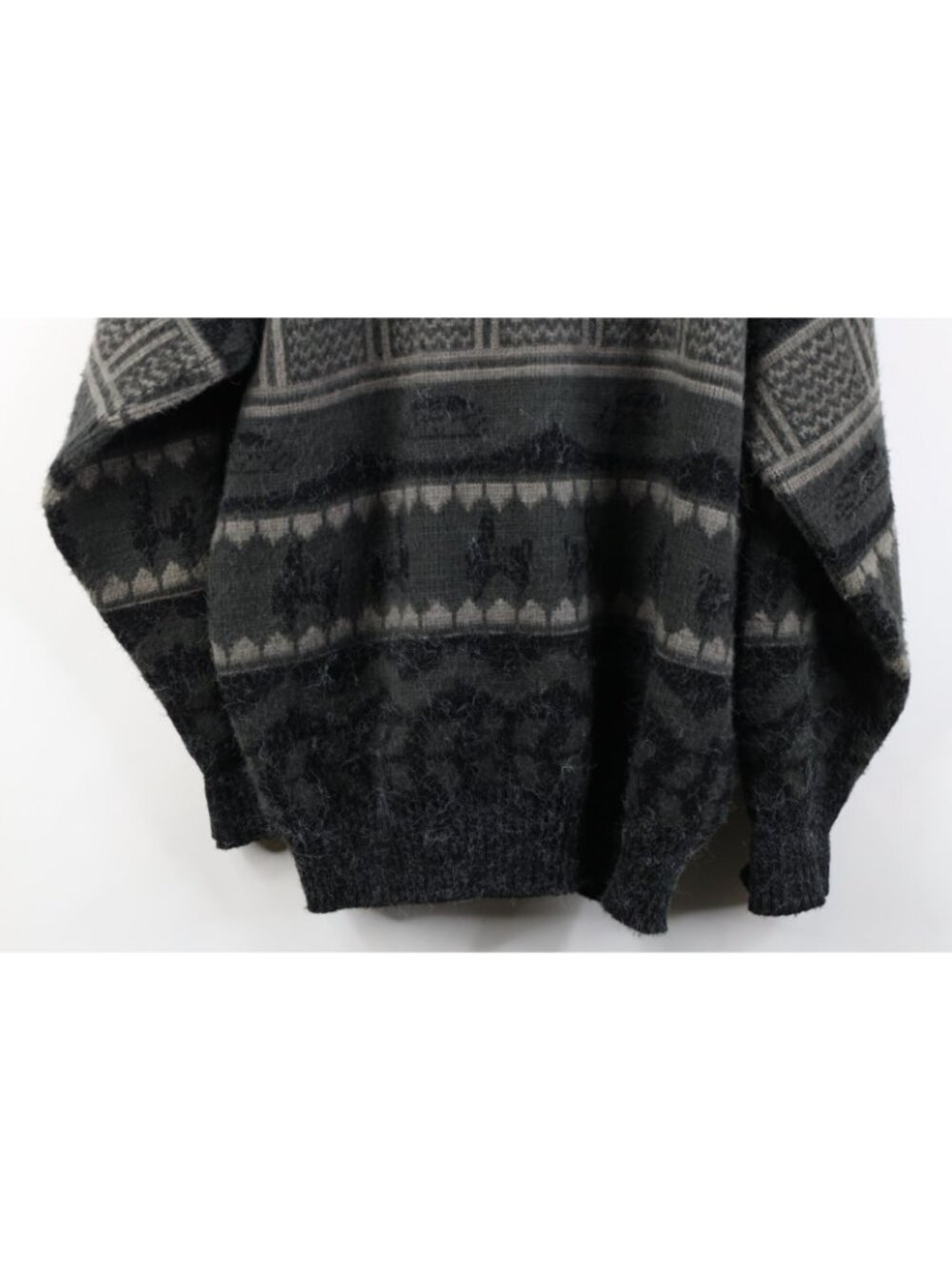 Vintage 90s Streetwear Mens Size Medium Heavyweight Wool Knit Cardigan Sweater - Picture 14 of 14